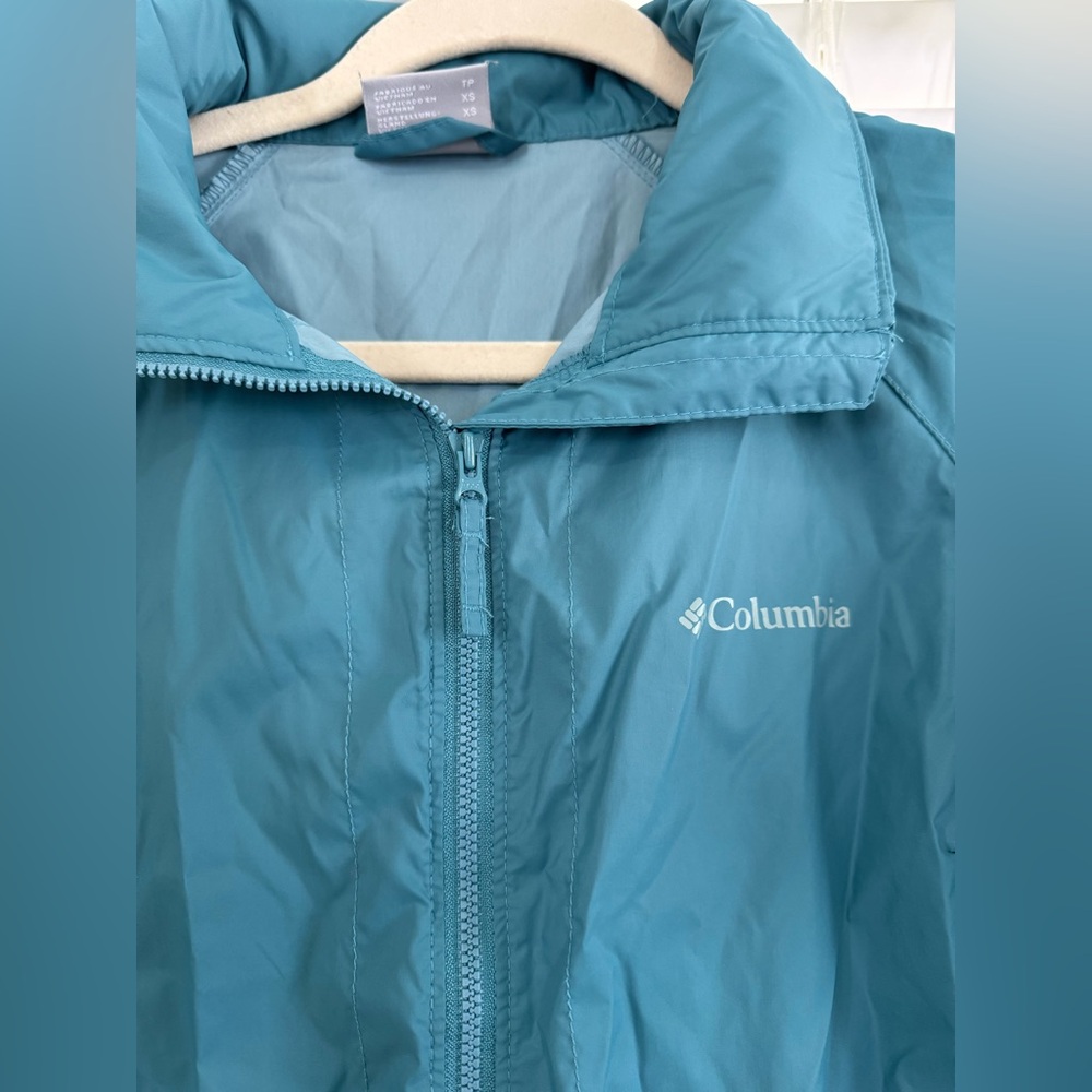 Columbia Women's Teal Windbreaker Rain Jacket - Picture 4 of 6
